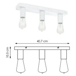 BAUHAUS Home Sweet Home LED-Deckenleuchte Nitro 4 W, L X B X H: 40,7 X 9,5 X 10,5 Cm, Weiß, Warmweiß -Bauhaus Home 12 3493