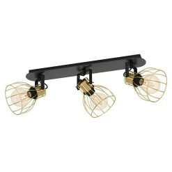 BAUHAUS Eglo Sambatello Deckenstrahler 120 W, L X B X H: 70 X 28 X 26 Cm, Schwarz/Messing-gebürstet, E27, 3 Stk. 7 BAUHAUS Eglo Sambatello Deckenstrahler 120 W, L X B X H: 70 X 28 X 26 Cm, Schwarz/Messing-gebürstet, E27, 3 Stk. -Bauhaus Home 12 3496