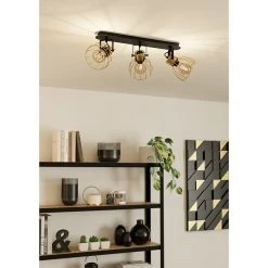BAUHAUS Eglo Sambatello Deckenstrahler 120 W, L X B X H: 70 X 28 X 26 Cm, Schwarz/Messing-gebürstet, E27, 3 Stk. 8 BAUHAUS Eglo Sambatello Deckenstrahler 120 W, L X B X H: 70 X 28 X 26 Cm, Schwarz/Messing-gebürstet, E27, 3 Stk. -Bauhaus Home 12 3497