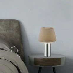 BAUHAUS Home Sweet Home Lampenschirm Largo Ø X H: 24 X 16 Cm, Funghi, Stoff, Oval