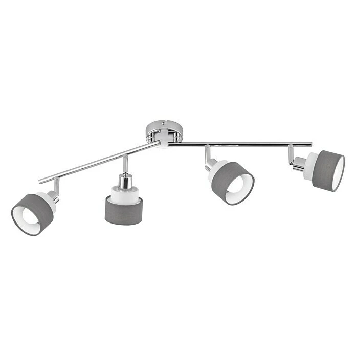 BAUHAUS WOFI Naples Deckenstrahler 112 W, L X B X H: 85 X 9 X 20,2 Cm, Chrom, E14, 4 Stk. 4 BAUHAUS WOFI Naples Deckenstrahler 112 W, L X B X H: 85 X 9 X 20,2 Cm, Chrom, E14, 4 Stk. – Bild 2