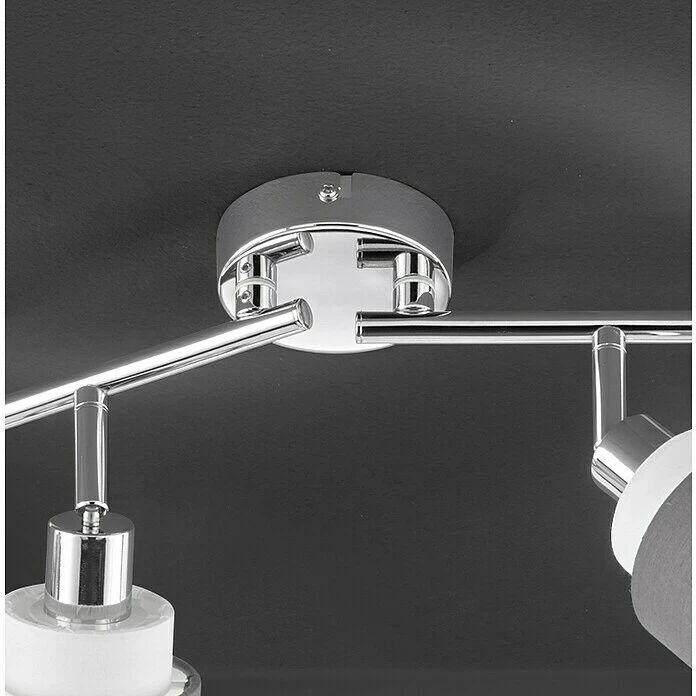 BAUHAUS WOFI Naples Deckenstrahler 112 W, L X B X H: 85 X 9 X 20,2 Cm, Chrom, E14, 4 Stk. 5 BAUHAUS WOFI Naples Deckenstrahler 112 W, L X B X H: 85 X 9 X 20,2 Cm, Chrom, E14, 4 Stk. – Bild 3