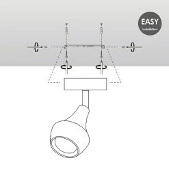 BAUHAUS Home Sweet Home LED-Deckenstrahler Rund Vaya 5 W, Ø X H: 9,5 X 16,5 Cm, Silber, Warmweiß -Bauhaus Home 12 3520