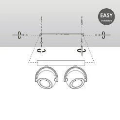 BAUHAUS Home Sweet Home LED-Deckenstrahler Nop 5,8 W, L X B X H: 9,5 X 23 X 14 Cm, Sandweiß, Warmweiß 12 BAUHAUS Home Sweet Home LED-Deckenstrahler Nop 5,8 W, L X B X H: 9,5 X 23 X 14 Cm, Sandweiß, Warmweiß -Bauhaus Home 12 3529