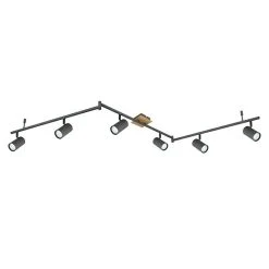 BAUHAUS Globo Robby Deckenstrahler 35 W, L X B X H: 180 X 10 X 18,5 Cm, Graphit, GU10 -Bauhaus Home 12 3538