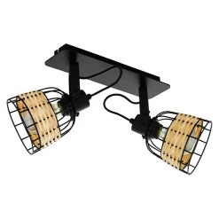 BAUHAUS Eglo Anwick Deckenstrahler ANWICK 1 80 W, L X B X H: 48 X 14 X 24 Cm, Schwarz, E27, 2 Stk.