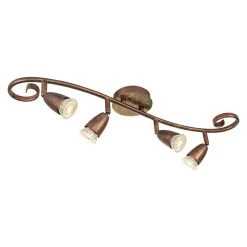 BAUHAUS Home Sweet Home LED-Deckenstrahler Curl 5,8 W, L X B X H: 11,5 X 62 X 14,5 Cm, Bronze, Warmweiß