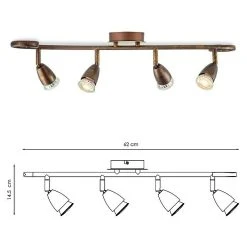 BAUHAUS Home Sweet Home LED-Deckenstrahler Curl 5,8 W, L X B X H: 11,5 X 62 X 14,5 Cm, Bronze, Warmweiß 13 BAUHAUS Home Sweet Home LED-Deckenstrahler Curl 5,8 W, L X B X H: 11,5 X 62 X 14,5 Cm, Bronze, Warmweiß -Bauhaus Home 12 3556