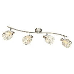 BAUHAUS Tween Light Deckenstrahler Diamant 160 W, Nickel Matt, E14, 4 Stk.