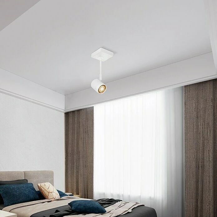 BAUHAUS Home Sweet Home LED-Wandstrahler Manu 5,8 W, L X B X H: 9,5 X 9,5 X 25 Cm, Sandweiß, Warmweiß 4 BAUHAUS Home Sweet Home LED-Wandstrahler Manu 5,8 W, L X B X H: 9,5 X 9,5 X 25 Cm, Sandweiß, Warmweiß – Bild 2