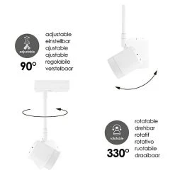 BAUHAUS Home Sweet Home LED-Wandstrahler Manu 5,8 W, L X B X H: 9,5 X 9,5 X 25 Cm, Sandweiß, Warmweiß 13 BAUHAUS Home Sweet Home LED-Wandstrahler Manu 5,8 W, L X B X H: 9,5 X 9,5 X 25 Cm, Sandweiß, Warmweiß -Bauhaus Home 12 3571