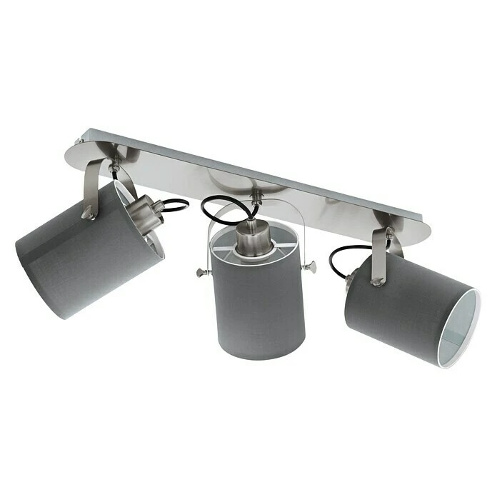 BAUHAUS Eglo Deckenstrahler Villabate 10 W, Nickel Matt, E27, Anzahl Leuchtmittel: 3 Stk. 4 BAUHAUS Eglo Deckenstrahler Villabate 10 W, Nickel Matt, E27, Anzahl Leuchtmittel: 3 Stk. – Bild 2