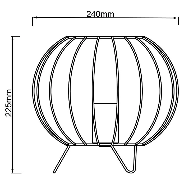 BAUHAUS Brilliant Silemia Tischleuchte 52 W, Schwarz, E27 8 BAUHAUS Brilliant Silemia Tischleuchte 52 W, Schwarz, E27 – Bild 6