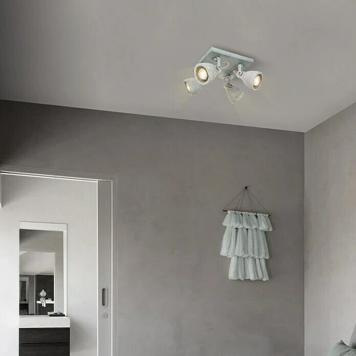 BAUHAUS Home Sweet Home LED-Deckenstrahler Vedi 6 W, L X B X H: 23 X 23 X 17,5 Cm, Beton, Warmweiß 4 BAUHAUS Home Sweet Home LED-Deckenstrahler Vedi 6 W, L X B X H: 23 X 23 X 17,5 Cm, Beton, Warmweiß – Bild 2