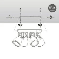 BAUHAUS Home Sweet Home LED-Deckenstrahler Vedi 6 W, L X B X H: 23 X 23 X 17,5 Cm, Beton, Warmweiß 11 BAUHAUS Home Sweet Home LED-Deckenstrahler Vedi 6 W, L X B X H: 23 X 23 X 17,5 Cm, Beton, Warmweiß -Bauhaus Home 12 3606