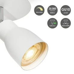 BAUHAUS Home Sweet Home LED-Deckenstrahler Rund Alba 5,8 W, Ø X H: 11,5 X 13,5 Cm, Weiß, Warmweiß -Bauhaus Home 12 3617