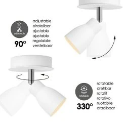 BAUHAUS Home Sweet Home LED-Deckenstrahler Rund Alba 5,8 W, Ø X H: 11,5 X 13,5 Cm, Weiß, Warmweiß -Bauhaus Home 12 3618