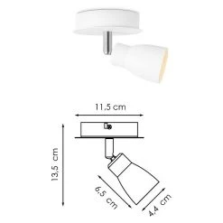 BAUHAUS Home Sweet Home LED-Deckenstrahler Rund Alba 5,8 W, Ø X H: 11,5 X 13,5 Cm, Weiß, Warmweiß -Bauhaus Home 12 3619