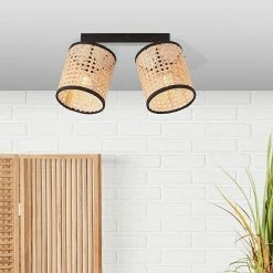 BAUHAUS Brilliant Wiley Deckenstrahler 42 W, L X B X H: 13 X 31 X 21 Cm, Schwarz, E14, 2 Stk.