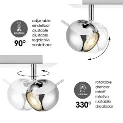 BAUHAUS Home Sweet Home LED-Deckenstrahler Bollo 5,8 W, L X B X H: 14 X 32 X 14 Cm, Chrom, Warmweiß 11 BAUHAUS Home Sweet Home LED-Deckenstrahler Bollo 5,8 W, L X B X H: 14 X 32 X 14 Cm, Chrom, Warmweiß -Bauhaus Home 12 3634