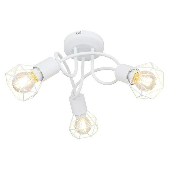 BAUHAUS Globo Xara I Deckenstrahler Rund 40 W, Ø X H: 36 X 20 Cm, E14 3 BAUHAUS Globo Xara I Deckenstrahler Rund 40 W, Ø X H: 36 X 20 Cm, E14