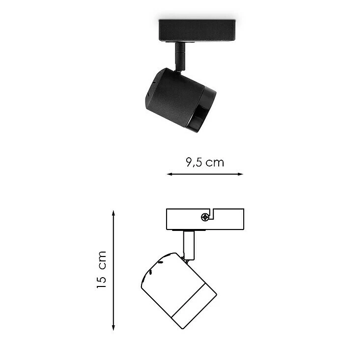 BAUHAUS Home Sweet Home LED-Wandstrahler Manu 5,8 W, L X B X H: 9,5 X 9,5 X 15 Cm, Sandschwarz, Warmweiß 7 BAUHAUS Home Sweet Home LED-Wandstrahler Manu 5,8 W, L X B X H: 9,5 X 9,5 X 15 Cm, Sandschwarz, Warmweiß – Bild 5