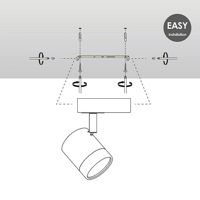 BAUHAUS Home Sweet Home LED-Wandstrahler Manu 5,8 W, L X B X H: 9,5 X 9,5 X 15 Cm, Sandschwarz, Warmweiß 8 BAUHAUS Home Sweet Home LED-Wandstrahler Manu 5,8 W, L X B X H: 9,5 X 9,5 X 15 Cm, Sandschwarz, Warmweiß – Bild 6