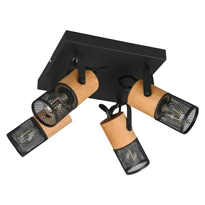 BAUHAUS Trio Leuchten Tosh Deckenstrahler 40 W, L X B X H: 22 X 22 X 19,5 Cm, Schwarz, E14, 4 Stk. 4 BAUHAUS Trio Leuchten Tosh Deckenstrahler 40 W, L X B X H: 22 X 22 X 19,5 Cm, Schwarz, E14, 4 Stk. – Bild 2