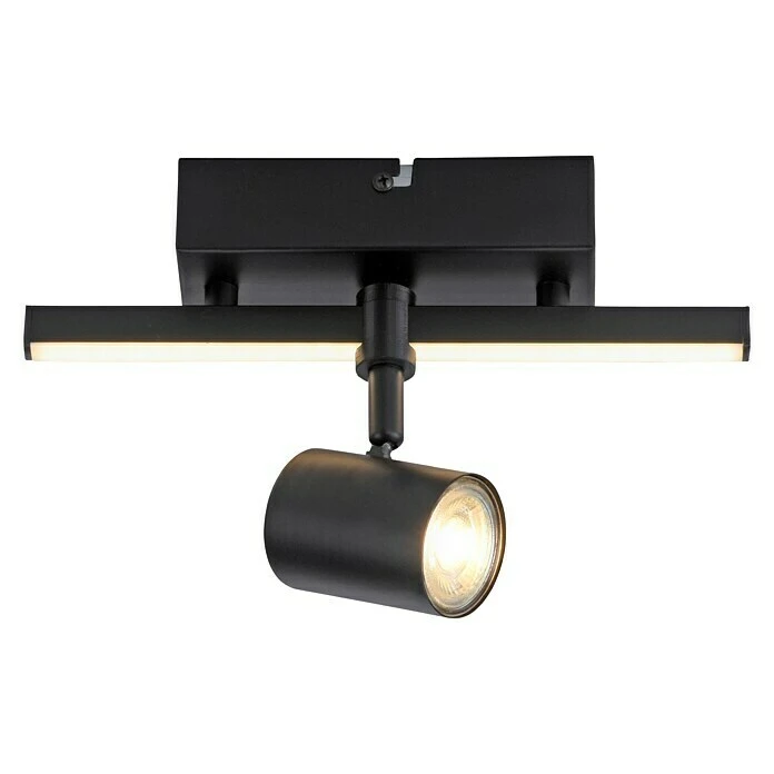 BAUHAUS Paul Neuhaus LED-Wand- & Deckenstrahler Barik 7,5 W, L X B X H: 25,55 X 14 X 16 Cm, Schwarz, Warmweiß 6 BAUHAUS Paul Neuhaus LED-Wand- & Deckenstrahler Barik 7,5 W, L X B X H: 25,55 X 14 X 16 Cm, Schwarz, Warmweiß – Bild 4