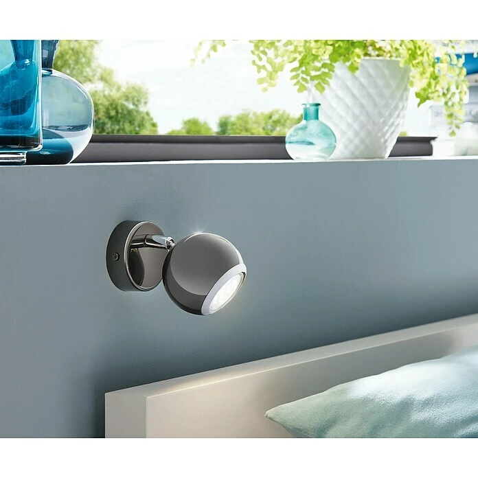 BAUHAUS Eglo LED-Deckenstrahler BIMEDA 3 W, Nickel-nero/Chrom, 1 Stk. 3 BAUHAUS Eglo LED-Deckenstrahler BIMEDA 3 W, Nickel-nero/Chrom, 1 Stk.
