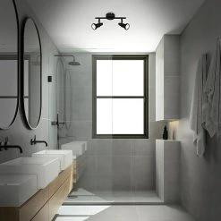 BAUHAUS B-Leuchten LED-Deckenstrahler 4,8 W, L X B X H: 27,5 X 8 X 12,3 Cm, Schwarz, Warmweiß, 2 Stk. -Bauhaus Home 12 3730