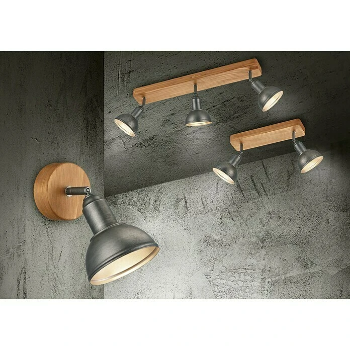 BAUHAUS Trio Leuchten Delhi Deckenstrahler 40 W, L X B X H: 11,6 X 33 X 20,5 Cm, Nickel-matt, E14, 2 Stk. 4 BAUHAUS Trio Leuchten Delhi Deckenstrahler 40 W, L X B X H: 11,6 X 33 X 20,5 Cm, Nickel-matt, E14, 2 Stk. – Bild 2