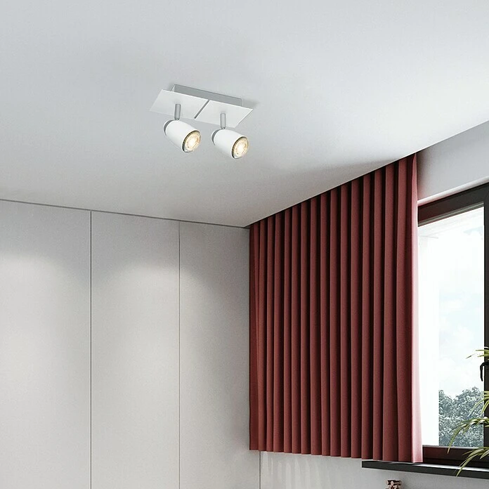 BAUHAUS Home Sweet Home LED-Deckenstrahler Gina 5,8 W, L X B X H: 11,5 X 23,5 X 13 Cm, Sandweiß, Warmweiß 4 BAUHAUS Home Sweet Home LED-Deckenstrahler Gina 5,8 W, L X B X H: 11,5 X 23,5 X 13 Cm, Sandweiß, Warmweiß – Bild 2