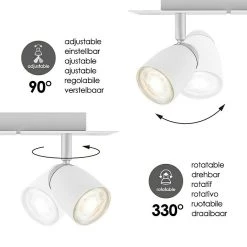 BAUHAUS Home Sweet Home LED-Deckenstrahler Gina 5,8 W, L X B X H: 11,5 X 23,5 X 13 Cm, Sandweiß, Warmweiß 11 BAUHAUS Home Sweet Home LED-Deckenstrahler Gina 5,8 W, L X B X H: 11,5 X 23,5 X 13 Cm, Sandweiß, Warmweiß -Bauhaus Home 12 3736