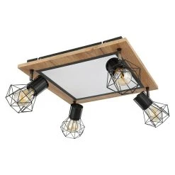 BAUHAUS Globo Deckenstrahler PRISKA 24 W, L X B X H: 45 X 45 X 22,5 Cm, Schwarz, Sonstige, 1 Stk. -Bauhaus Home 12 3743