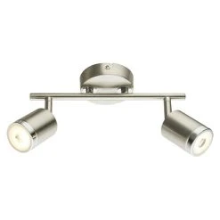 BAUHAUS Tween Light LED-Deckenstrahler Star 10 W, Nickel Matt, Warmweiß, 2 Stk.