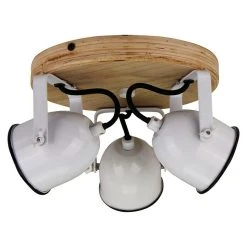 BAUHAUS Deckenstrahler Rund 40 W, Weiß/Holz, GU10 9 BAUHAUS Deckenstrahler Rund 40 W, Weiß/Holz, GU10 -Bauhaus Home 12 3805