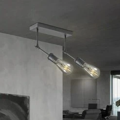 BAUHAUS Home Sweet Home LED-Deckenleuchte Spy 4 W, L X B X H: 30 X 9,5 X 20,5 Cm, Burned Metal, Warmweiß