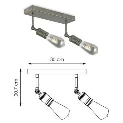 BAUHAUS Home Sweet Home LED-Deckenleuchte Spy 4 W, L X B X H: 30 X 9,5 X 20,5 Cm, Burned Metal, Warmweiß 11 BAUHAUS Home Sweet Home LED-Deckenleuchte Spy 4 W, L X B X H: 30 X 9,5 X 20,5 Cm, Burned Metal, Warmweiß -Bauhaus Home 12 3817