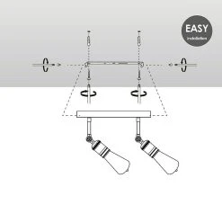 BAUHAUS Home Sweet Home LED-Deckenleuchte Spy 4 W, L X B X H: 30 X 9,5 X 20,5 Cm, Burned Metal, Warmweiß 13 BAUHAUS Home Sweet Home LED-Deckenleuchte Spy 4 W, L X B X H: 30 X 9,5 X 20,5 Cm, Burned Metal, Warmweiß -Bauhaus Home 12 3819