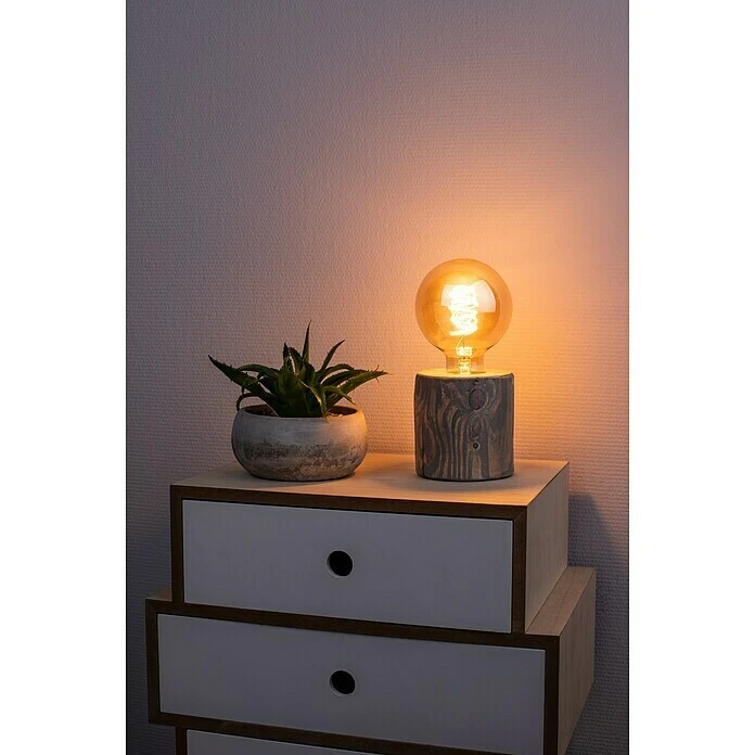 BAUHAUS Spotlight Deko-Tischleuchte Trabo Table 25 W, Grau, E27 4 BAUHAUS Spotlight Deko-Tischleuchte Trabo Table 25 W, Grau, E27 – Bild 2