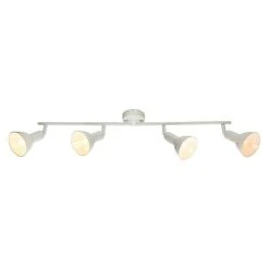 BAUHAUS Globo Deckenstrahler Caldera 160 W, L X B X H: 69 X 15 X 19,5 Cm, Weiß/Gold, E14