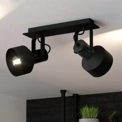 BAUHAUS Eglo Casibare Deckenstrahler 56 W, Schwarz, E27, 2 Stk.