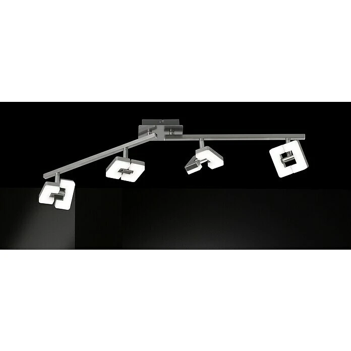 BAUHAUS WOFI Deckenstrahler Zara 20,8 W, L X B X H: 78 X 8 X 11 Cm, Nickel-matt, Sonstige, 4 Stk. 3 BAUHAUS WOFI Deckenstrahler Zara 20,8 W, L X B X H: 78 X 8 X 11 Cm, Nickel-matt, Sonstige, 4 Stk.