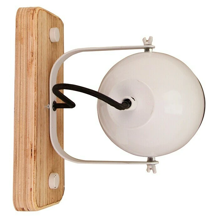 BAUHAUS Wandstrahler 40 W, Weiß/Holz, E27 6 BAUHAUS Wandstrahler 40 W, Weiß/Holz, E27 – Bild 4