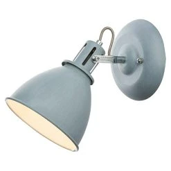 BAUHAUS Globo Wandstrahler Jonas 40 W, L X B X H: 22 X 15 X 22 Cm, Grau, E14