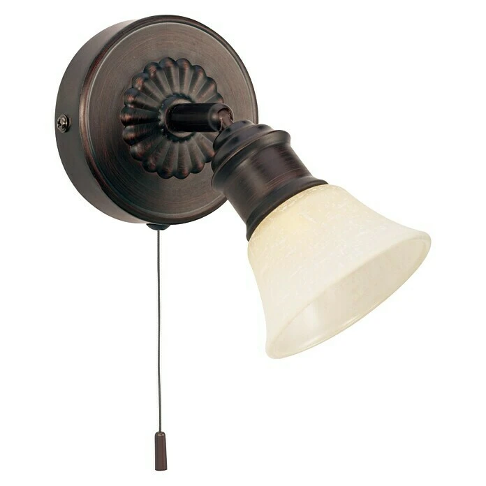 BAUHAUS Eglo Alamo Wandstrahler 33 W, Braun, Beige/Weiß, G9 3 BAUHAUS Eglo Alamo Wandstrahler 33 W, Braun, Beige/Weiß, G9