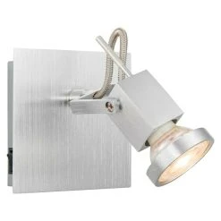 BAUHAUS Home Sweet Home LED-Wandstrahler Cali 5,8 W, L X B X H: 11,5 X 11,5 X 14,5 Cm, Aluminium, Warmweiß