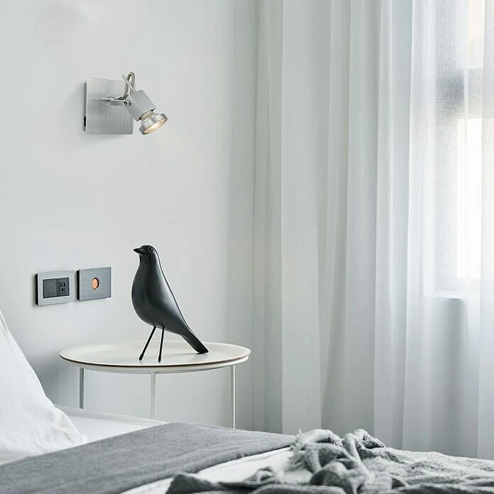 BAUHAUS Home Sweet Home LED-Wandstrahler Cali 5,8 W, L X B X H: 11,5 X 11,5 X 14,5 Cm, Aluminium, Warmweiß 4 BAUHAUS Home Sweet Home LED-Wandstrahler Cali 5,8 W, L X B X H: 11,5 X 11,5 X 14,5 Cm, Aluminium, Warmweiß – Bild 2