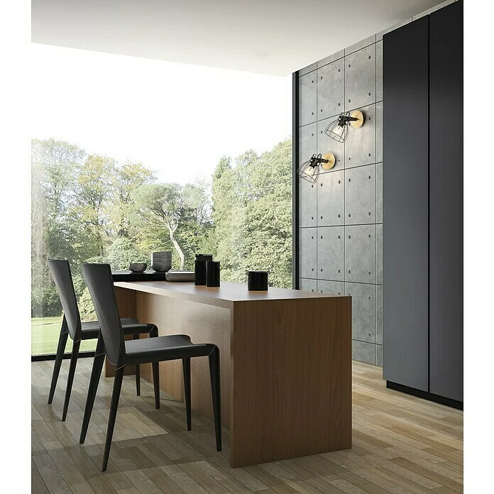 BAUHAUS Honsel Leuchten Wandstrahler Die 40 W, L X B X H: 140 X 0 X 240 Cm, Schwarz/Braun, E27 4 BAUHAUS Honsel Leuchten Wandstrahler Die 40 W, L X B X H: 140 X 0 X 240 Cm, Schwarz/Braun, E27 – Bild 2